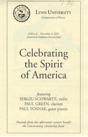 2001-2002 Celebrating the Spirit of America