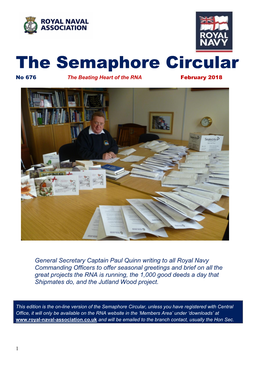 The Semaphore Circular No 676 the Beating Heart of the RNA February 2018