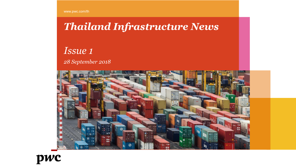 Thailand Infrastructure News Issue 1