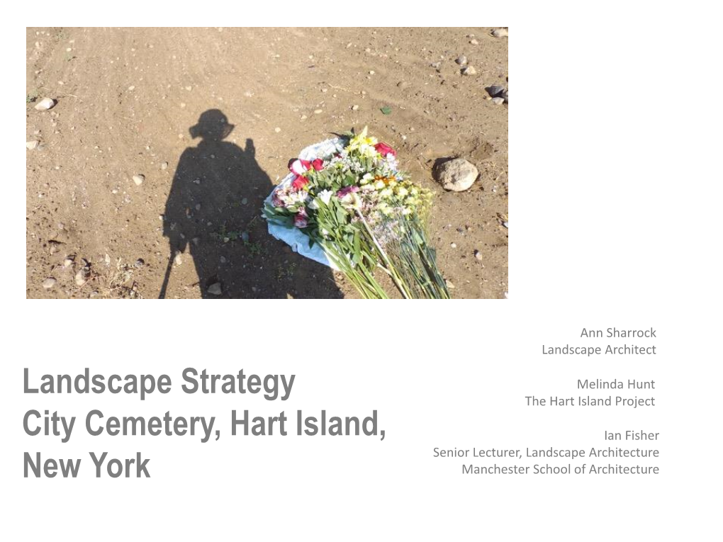 Landscape Strategy City Cemetery, Hart Island, New York