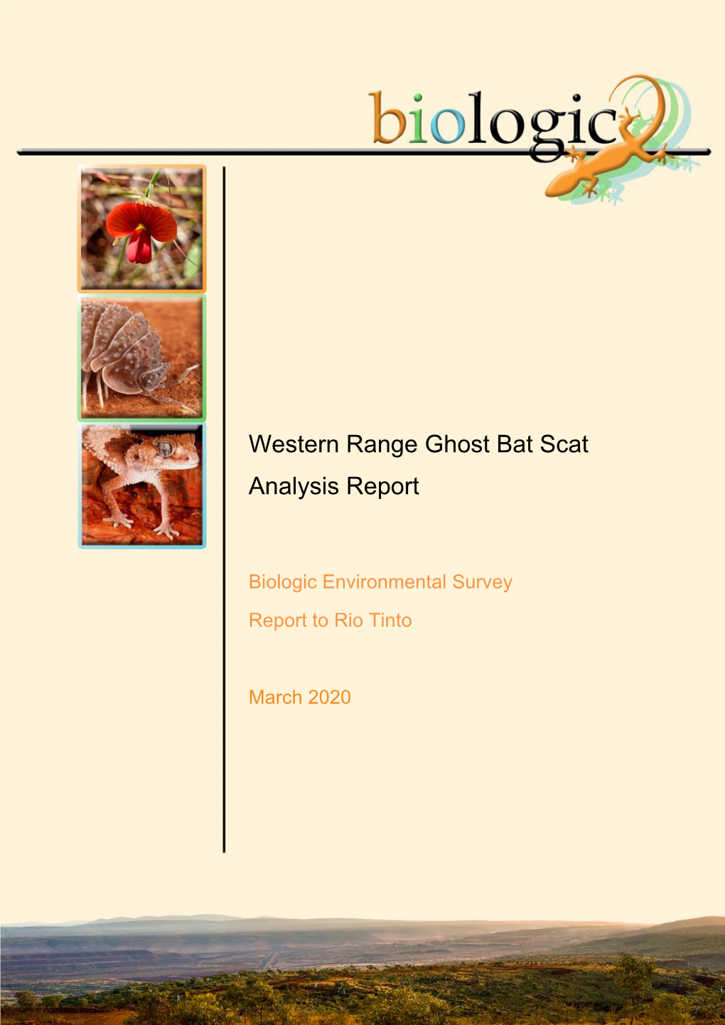 Western Range Ghost Bat Scat Analysis Report