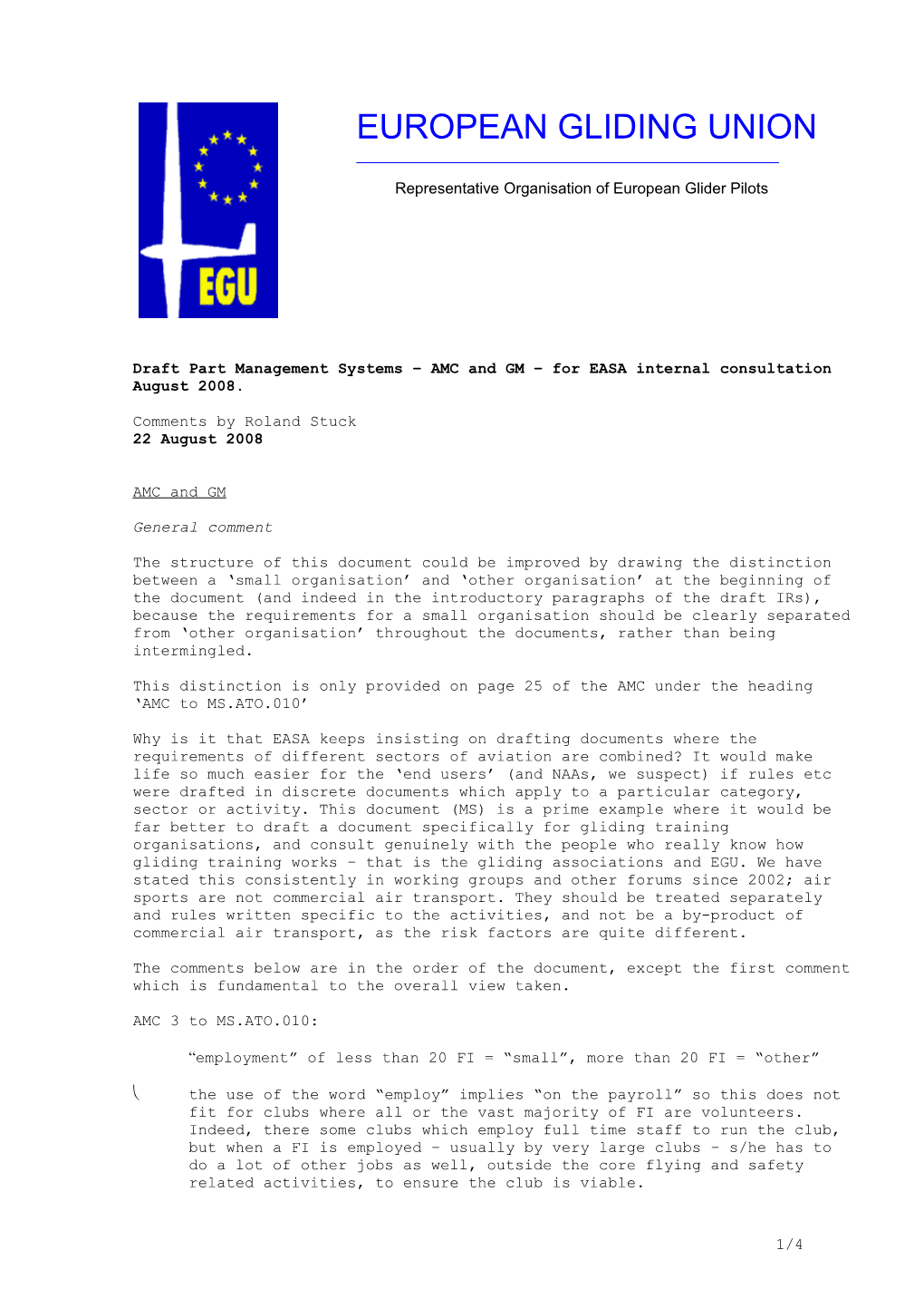 Draft Part Management Systems AMC and GM for EASA Internal Consultation