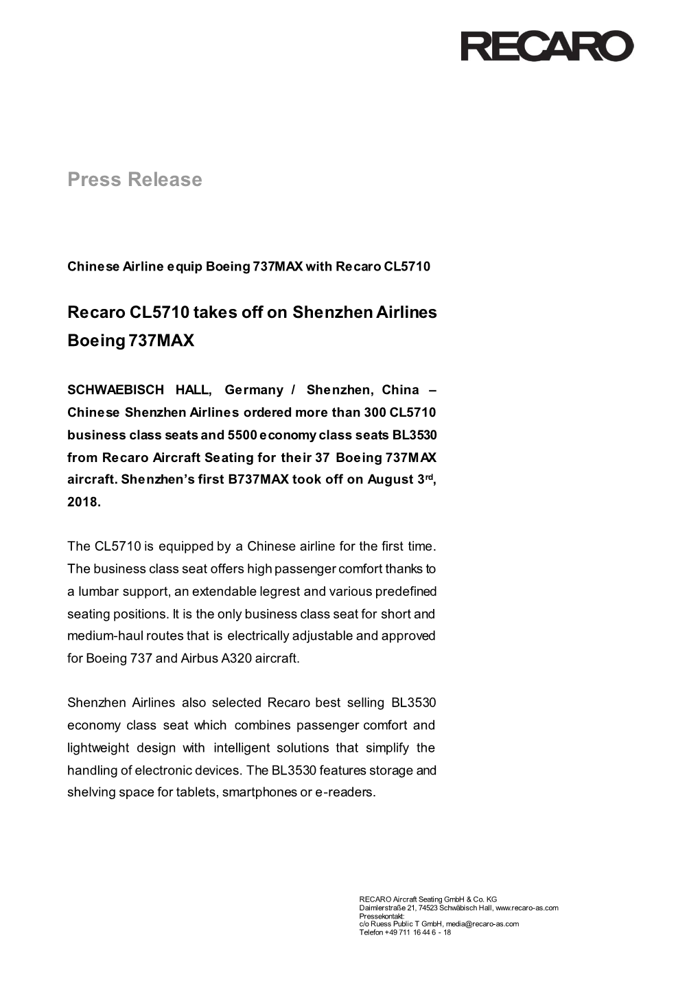 Press Release