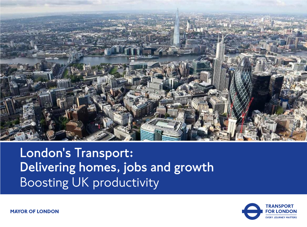 Delivering Homes, Jobs and Growth Boosting UK Productivity 1