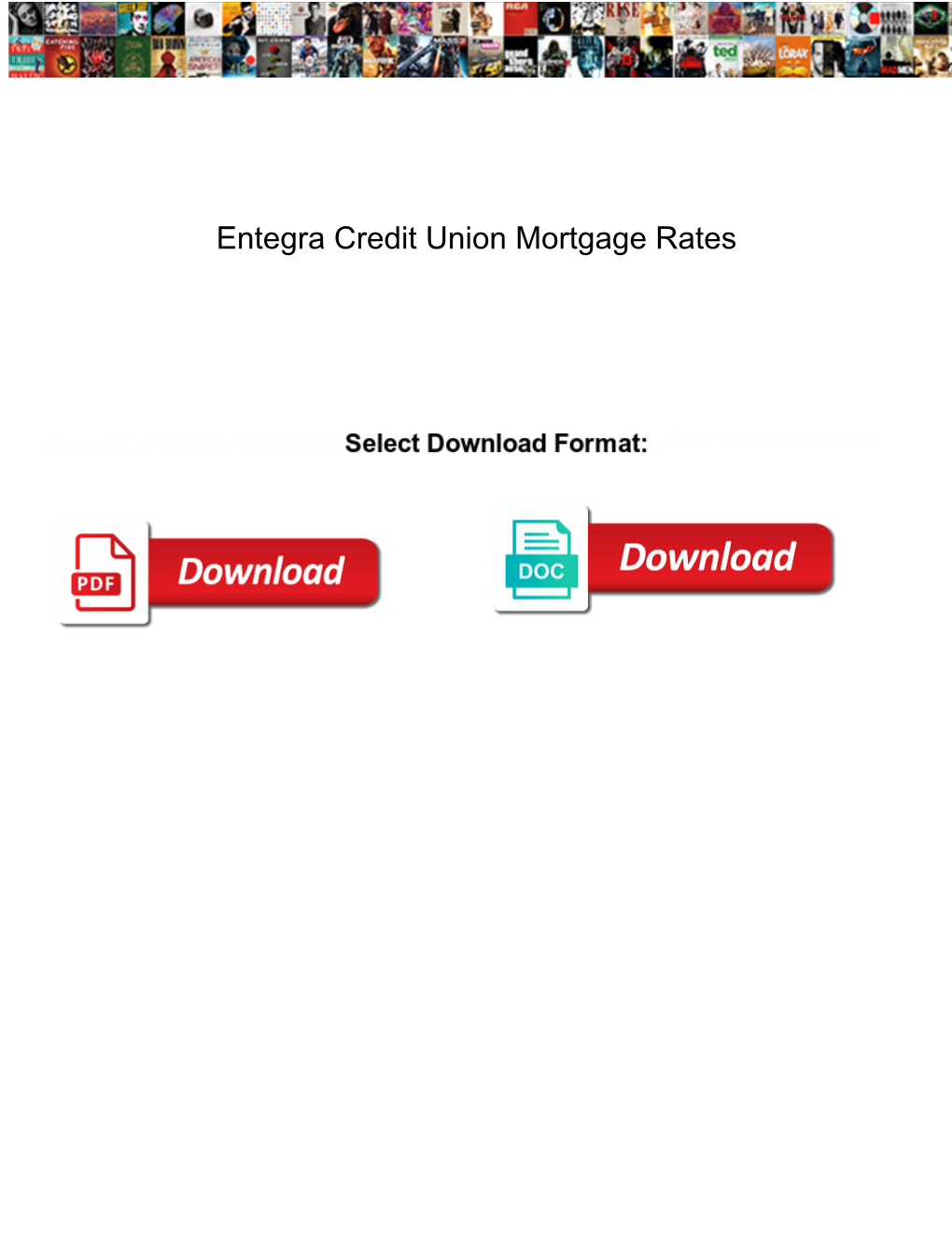 Entegra Credit Union Mortgage Rates