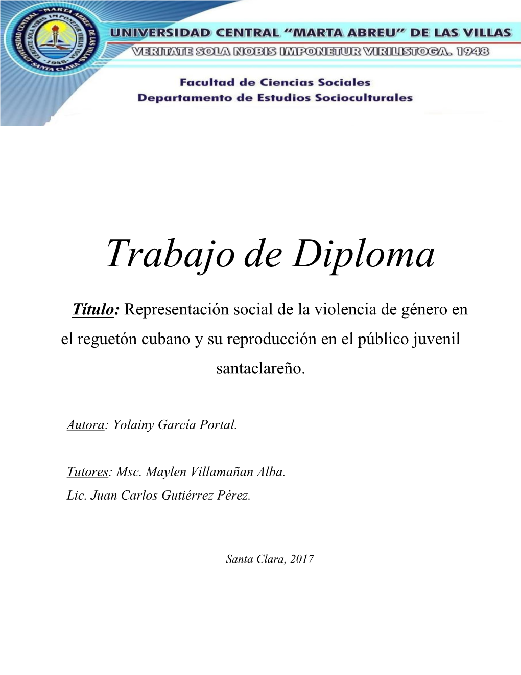 Trabajo De Diploma Yolainy 1