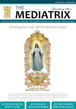 Glorifying Our Lady with the Mediatrix Dogma Launching Edition