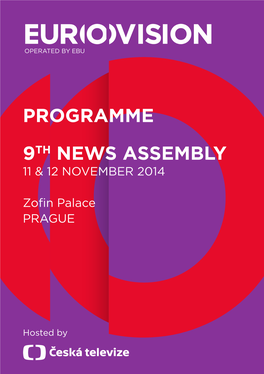 PROGRAMME 9Th News ASSEMBLY 11 & 12 November 2014