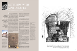 Interview with Mario Botta