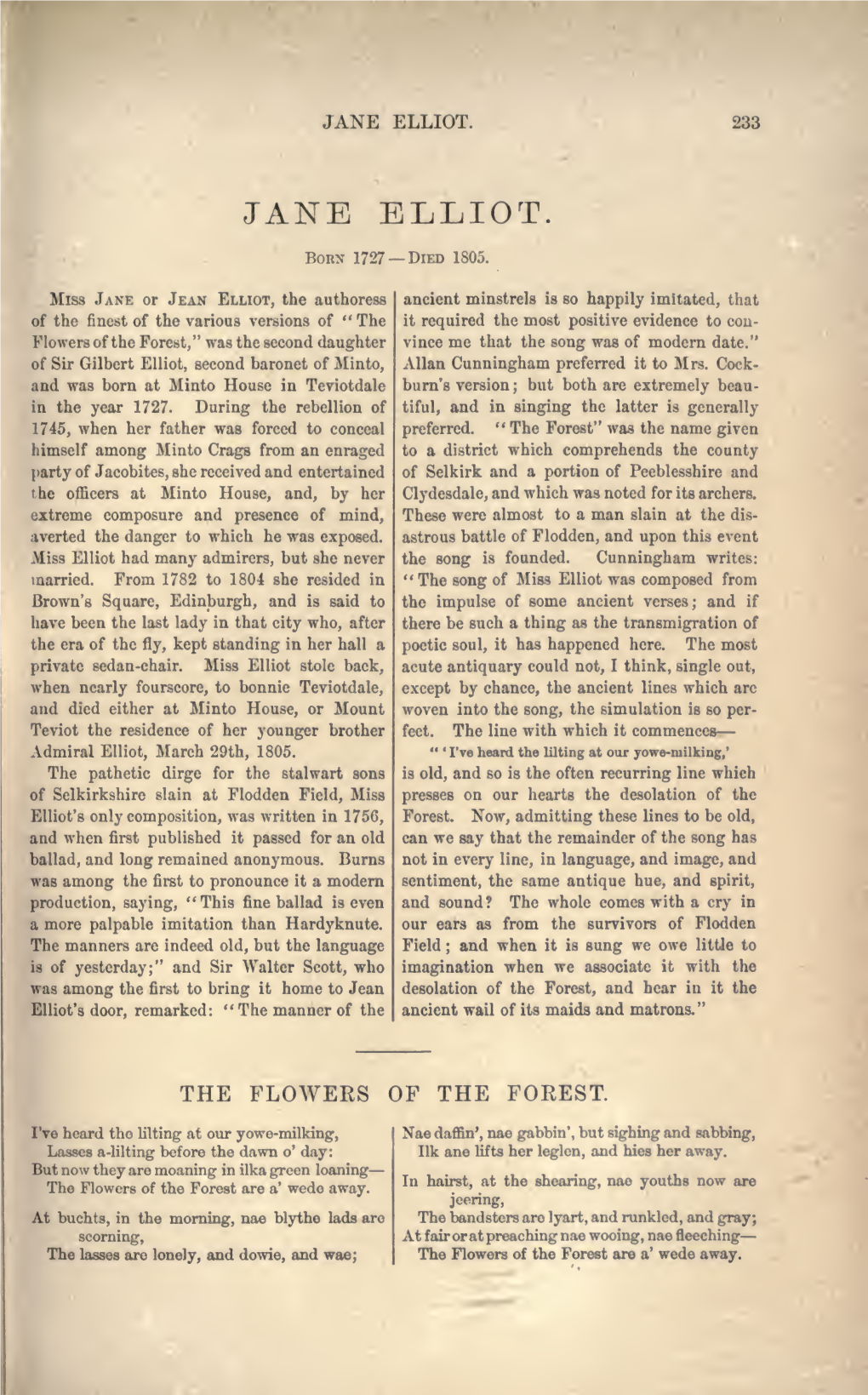 The Poets and Poetry of Scotland from the Earliest to the Present Time, Comprising Characteristic Selections from the Works of T