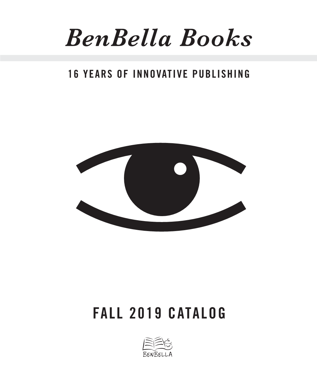 Benbella Books: Fall 2019 Benbella Books