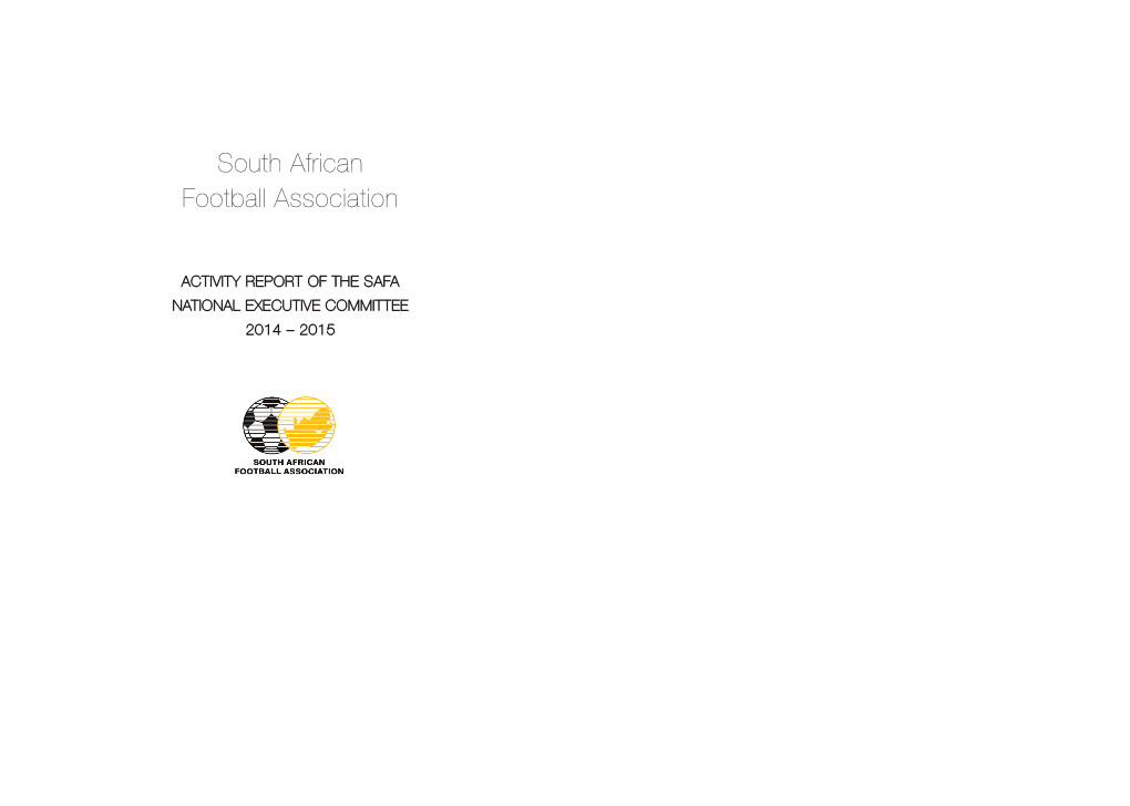 SAFA Annual Report 2014-2015.Pdf