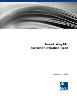 Tornado Alley Film Summative Evaluation Report