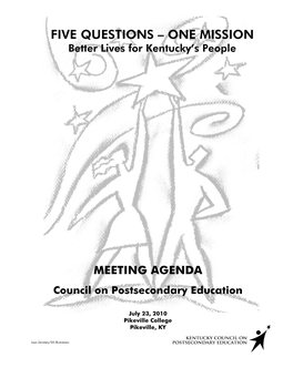 Agenda: July 23, 2010 CPE Meeting