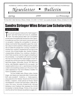 Newsletter • Bulletin Spring 1999 Le Printemps