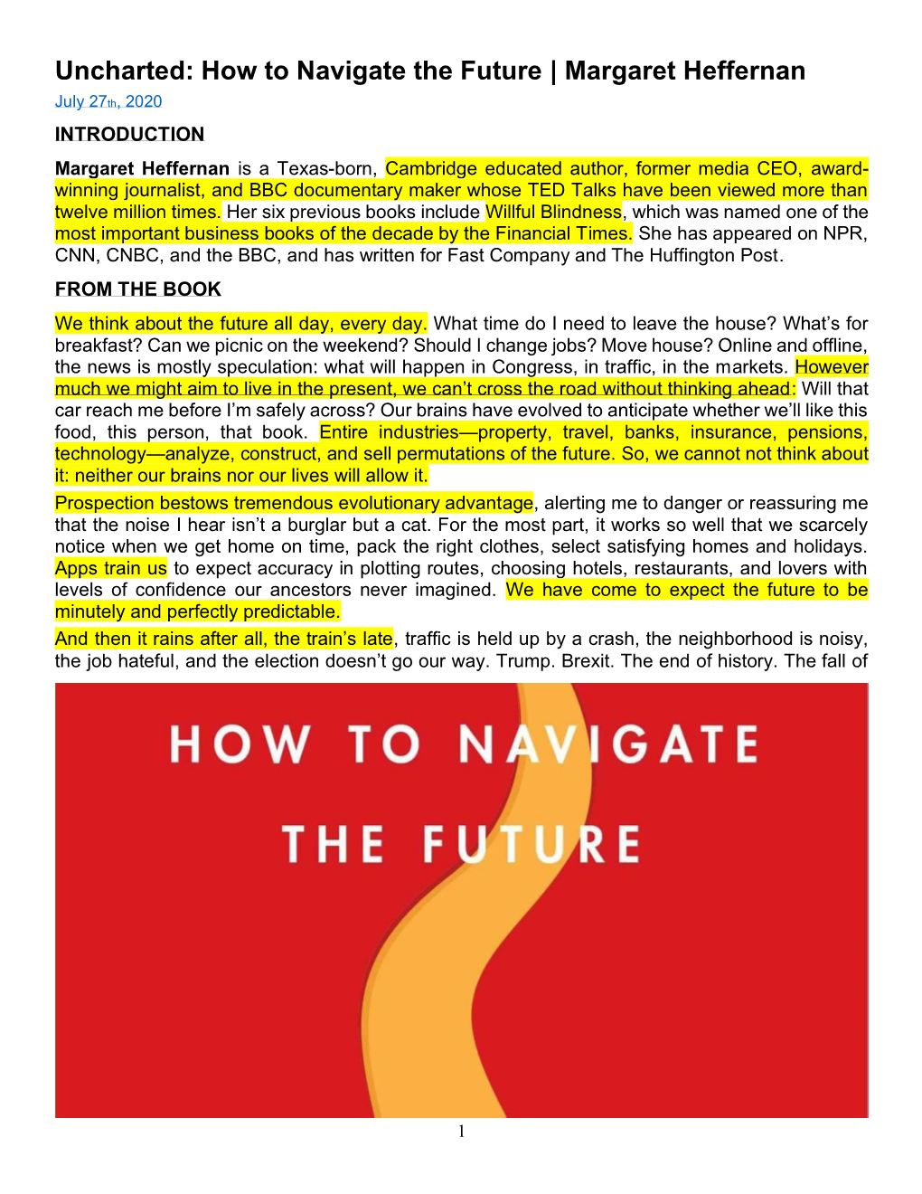 Uncharted: How to Navigate the Future | Margaret Heffernan
