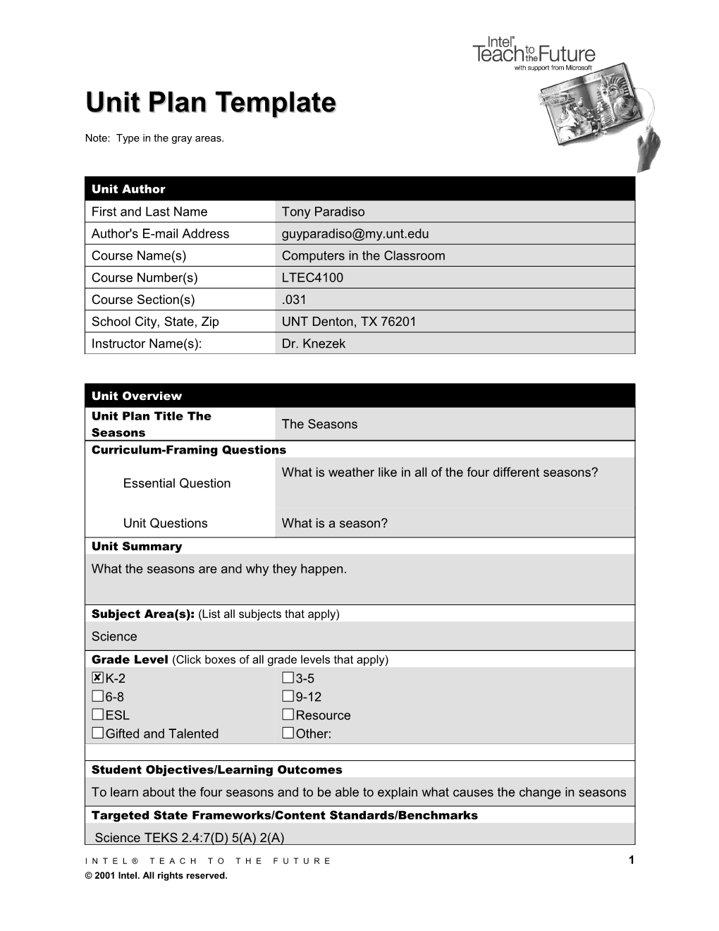 Unit Plan Template s3