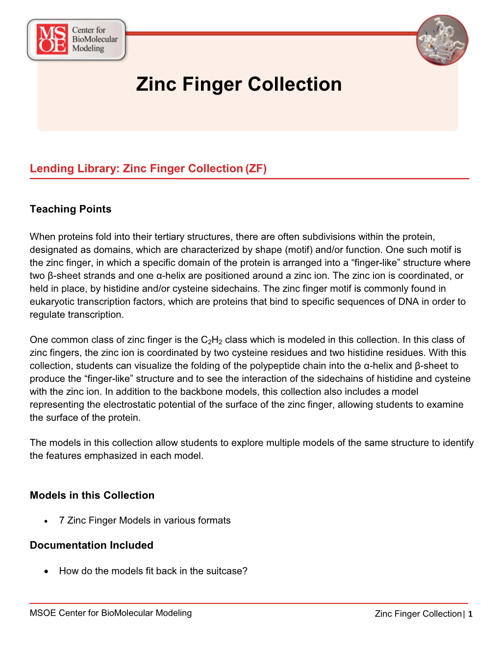 Zinc Finger Collection