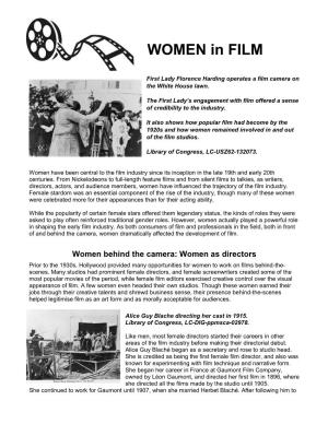 WOMEN in FILM
