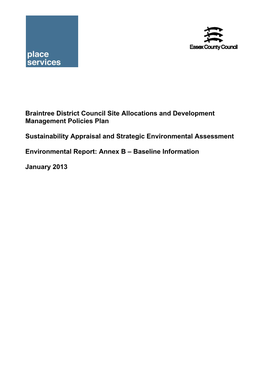Braintree District Council Site Allocations and Development Management Policies Plan