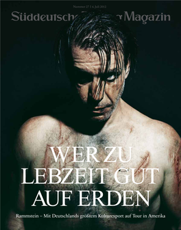 Rammstein – Mit Deutschlands Größtem Kulturexport Auf Tour in Amerika Die Letzten Inhalt 6