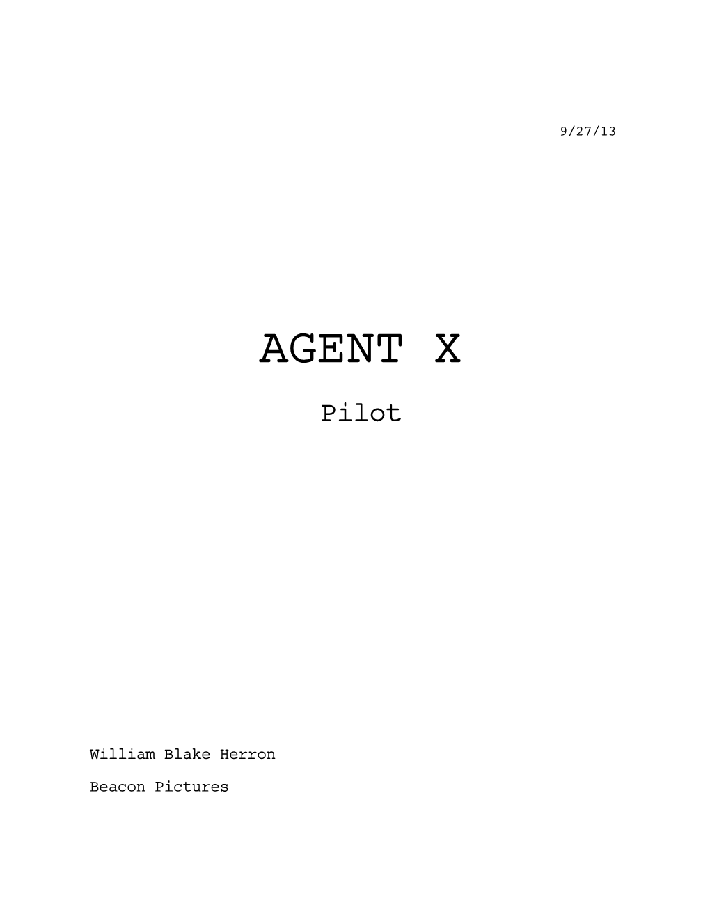 Agent X 9 27 13.Fdx Script