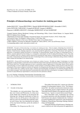 Principles of Ichnoarchaeology: New Frontiers for Studying Past Times