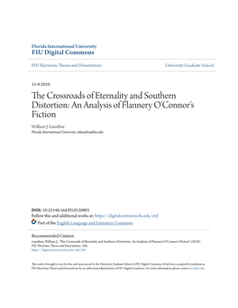 The Crossroads of Eternality and Southern Distortion: an Analysis Of