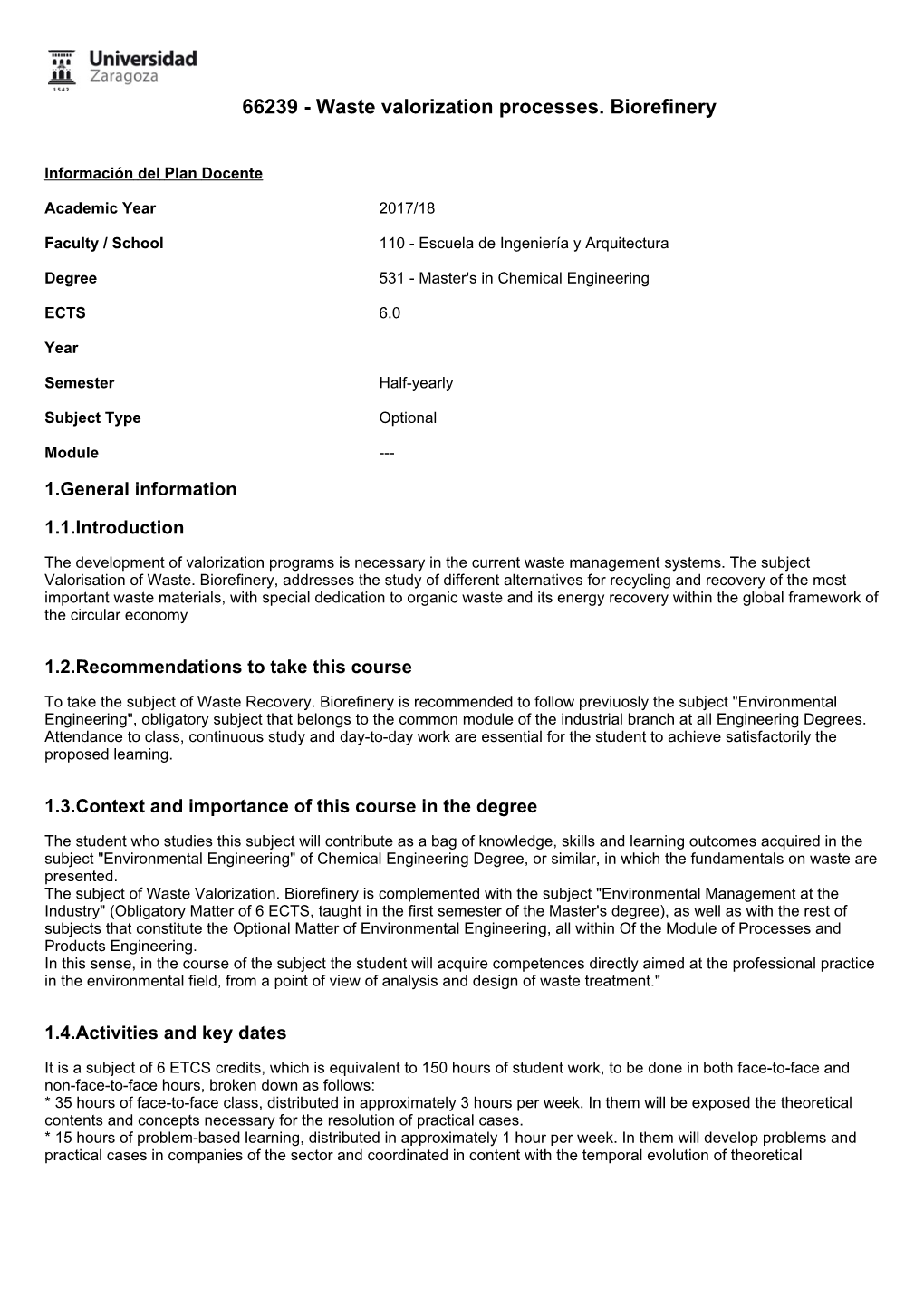 66239 - Waste Valorization Processes