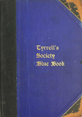 Tyrell's Society Blue Book 1903-4