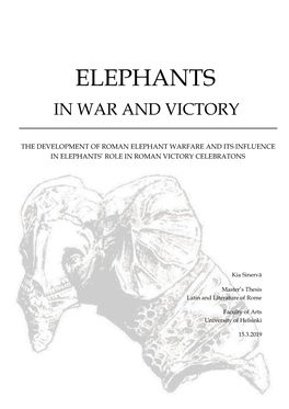 Elephants in War and Victory