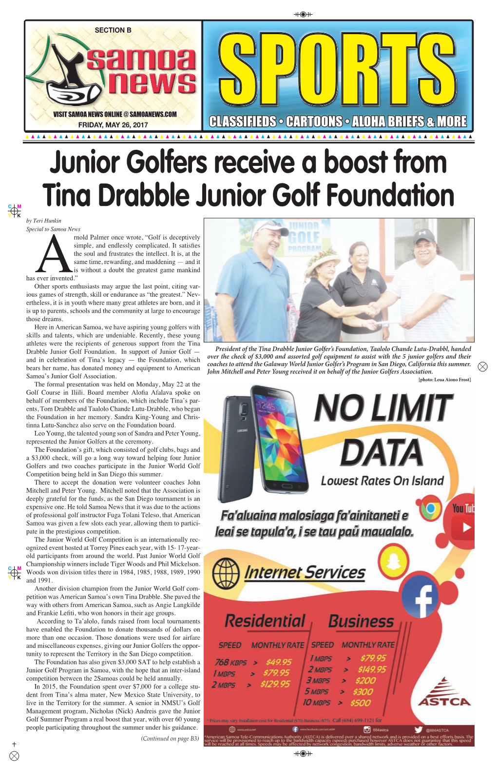 Junior Golfers Receive a Boost from Tina Drabble Junior Golf Foundation