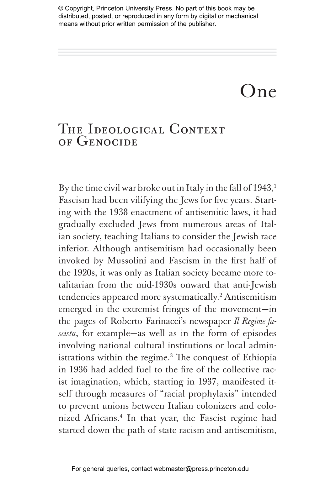The Genocide of the Jews of Italy
