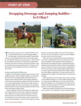 Swapping Dressage and Jumping Saddles – Is It Okay?