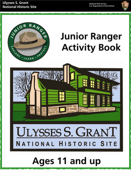 Junior Ranger Activity Book (Ages 11 and Up), Ulysses S. Grant National