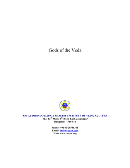 Gods of the Veda