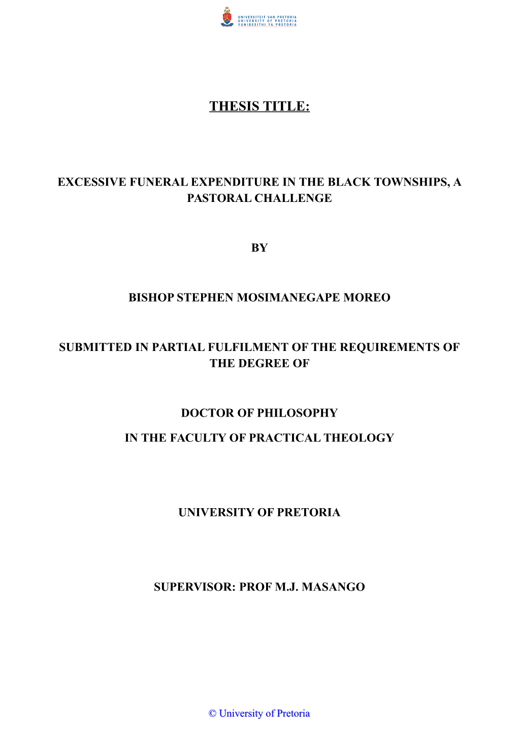 Thesis Title