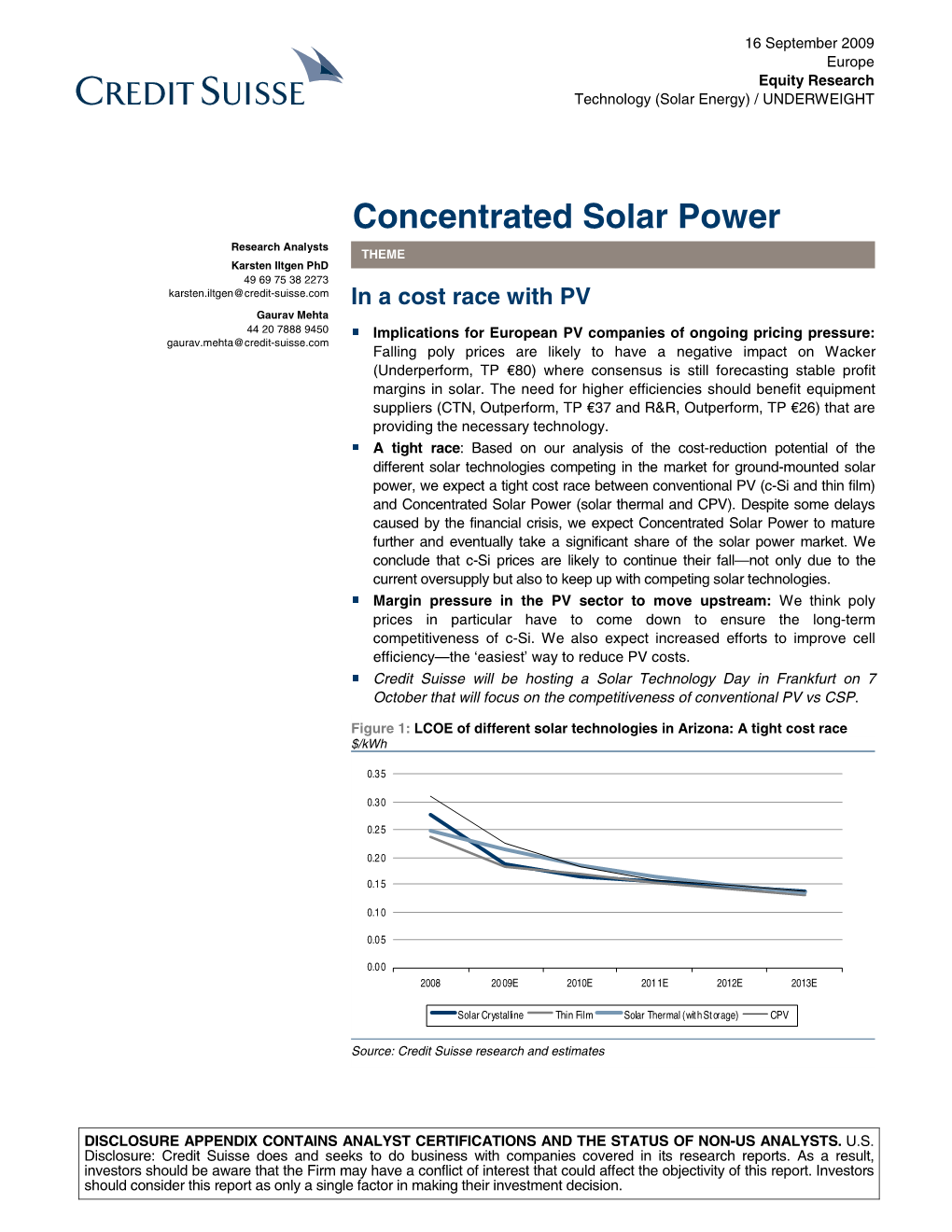 Concentrated Solar Power