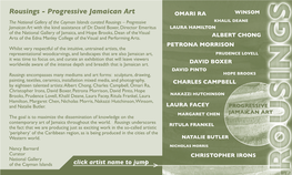 Rousings - Progressive Jamaican Art the National Gallery of the Cayman Islands Curated Rousings – Progressive Jamaican Art with the Kind Assistance of Dr
