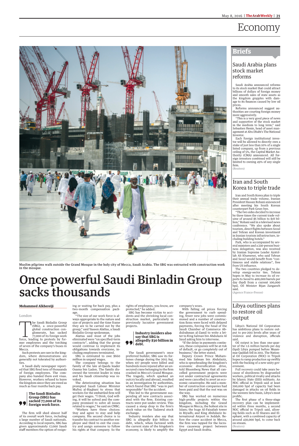 Once Powerful Saudi Binladin Group Sacks Thousands