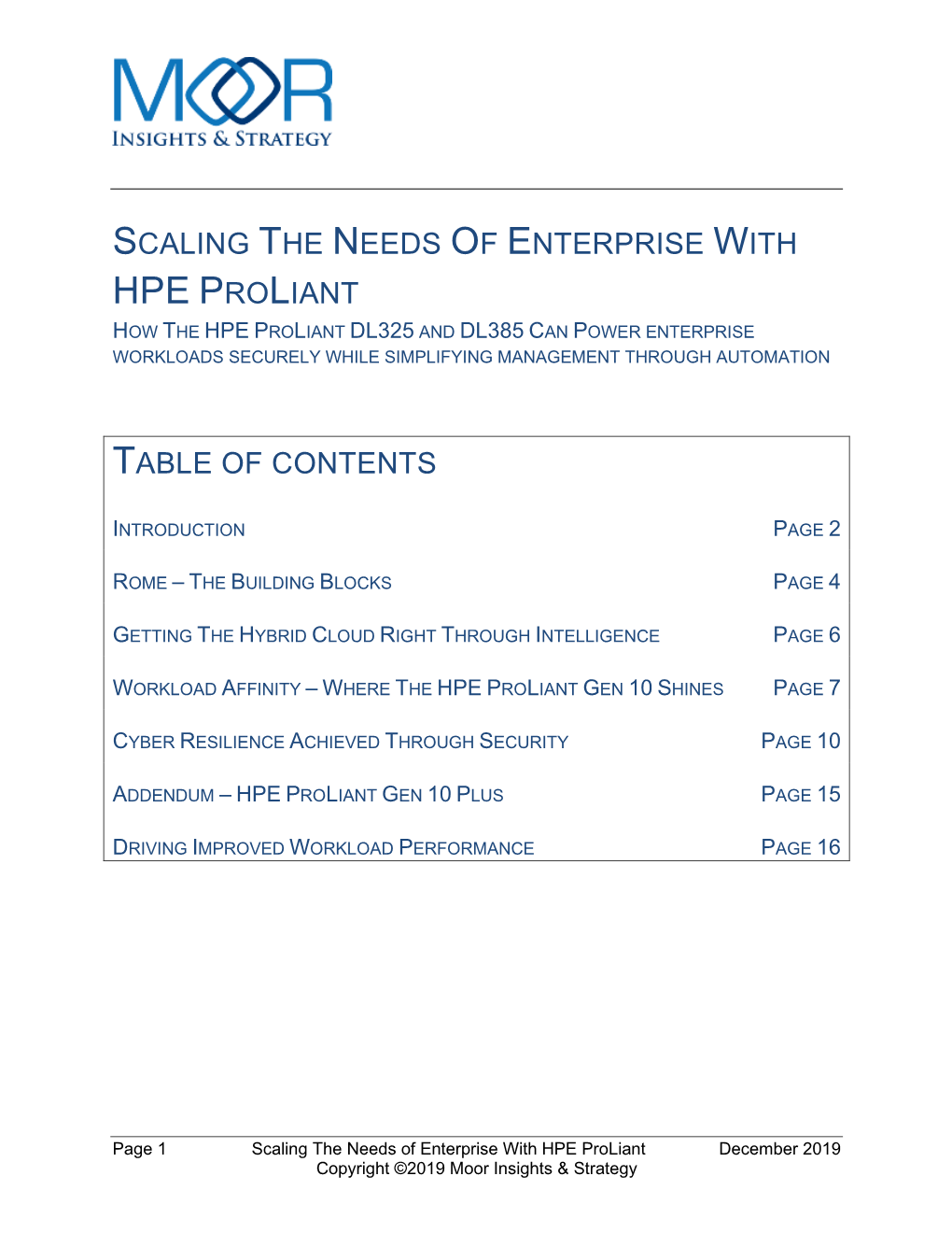 Scaling the Needs of Enterprise with Hpe Proliant