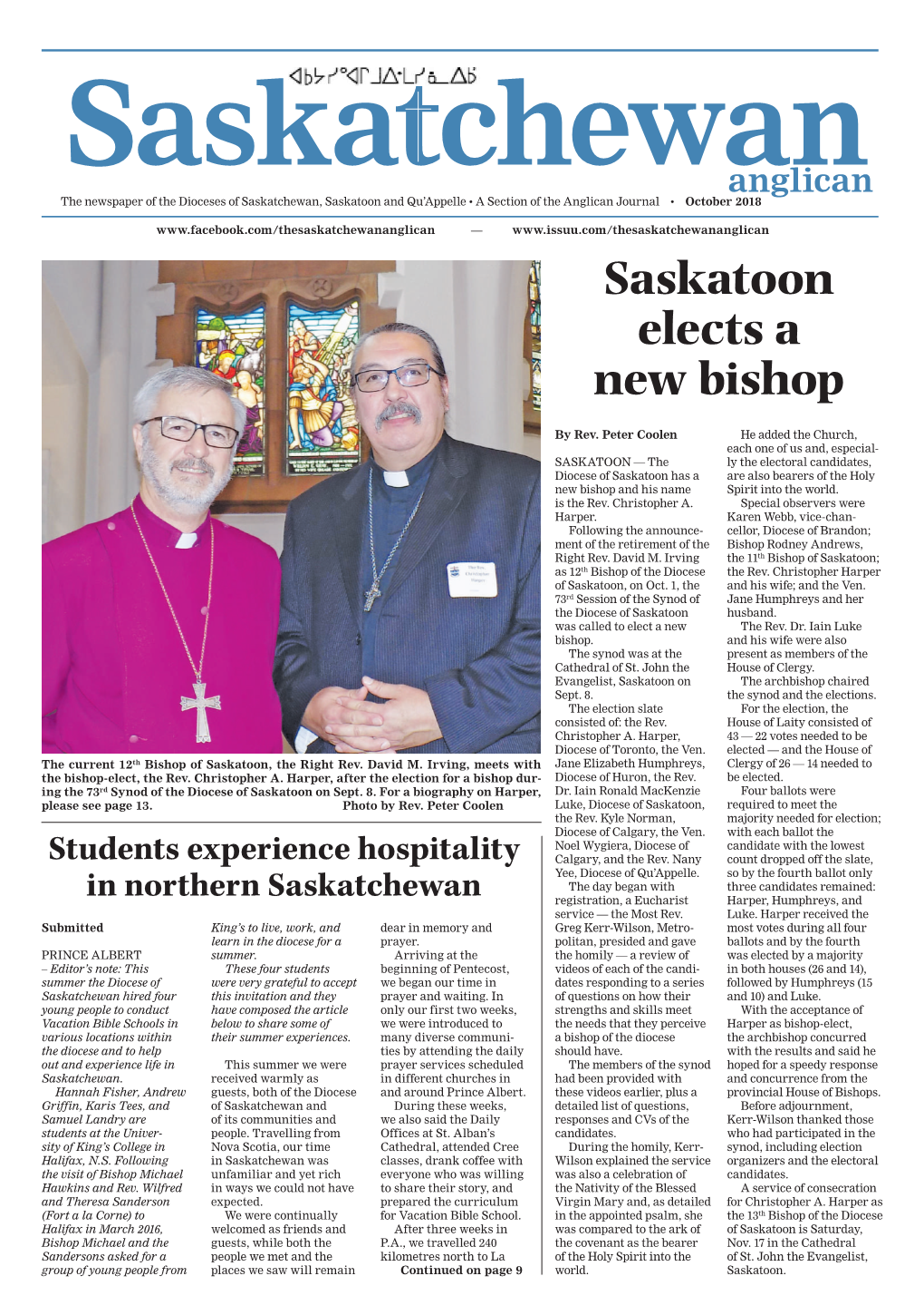 Saskatoon Elects a New Bishop