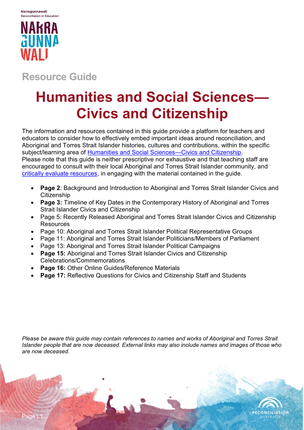 Civics and Citizenship