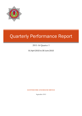 Quarterly Performance Report