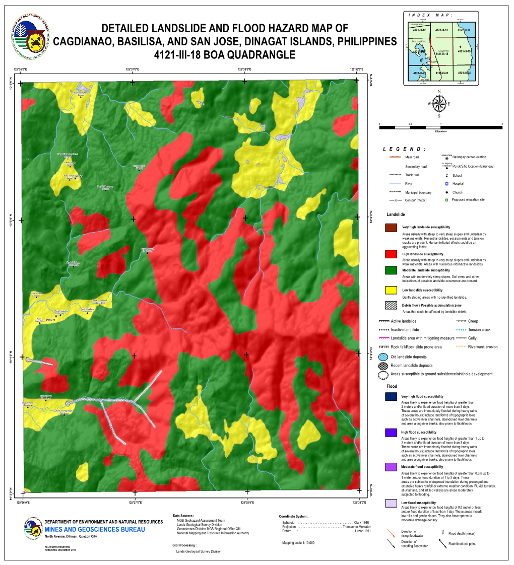 Detailed Landslide and Flood Hazard Map of Cagdianao - DocsLib