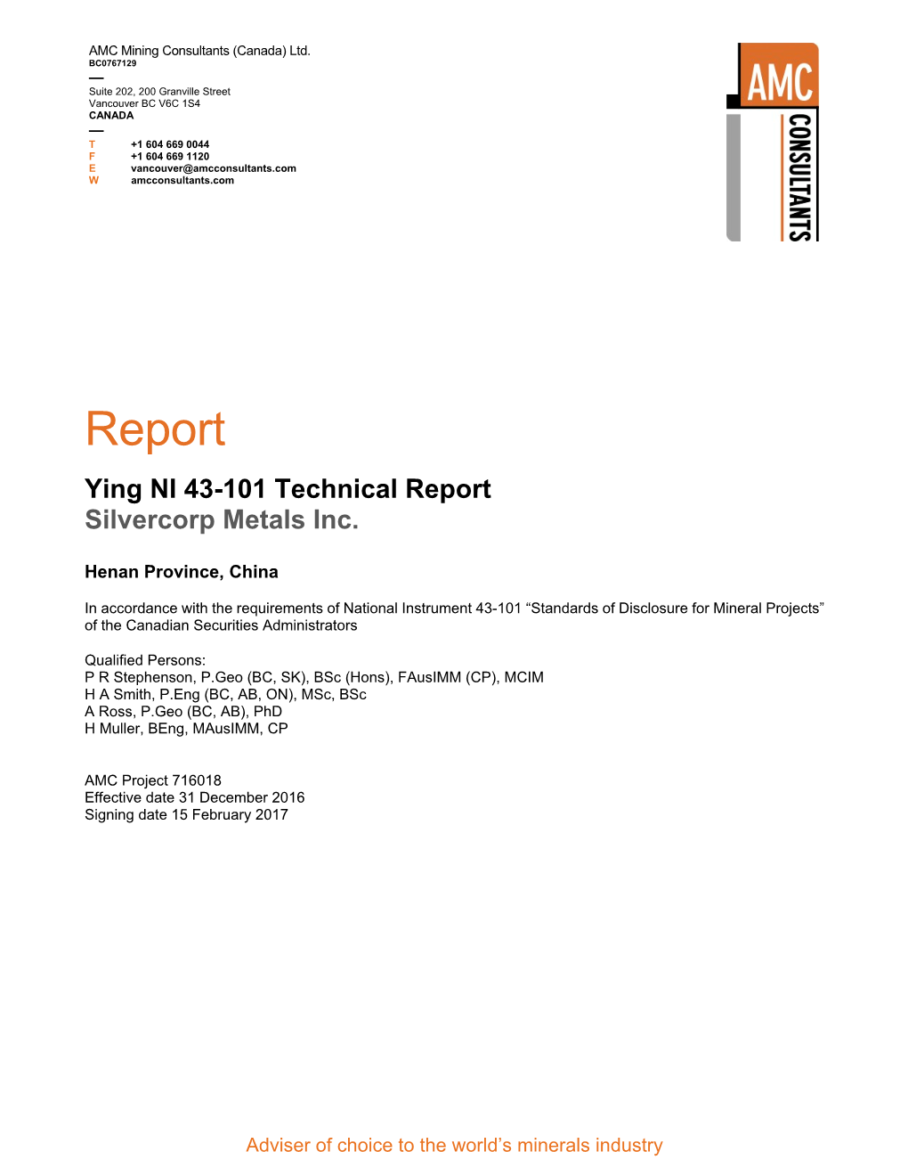 To View Technical Report