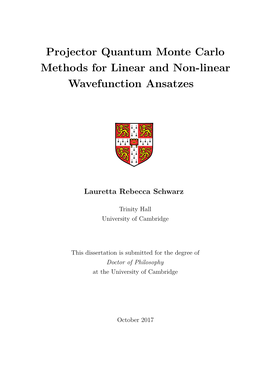 Projector Quantum Monte Carlo Methods for Linear and Non-Linear Wavefunction Ansatzes