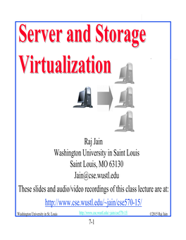 Server and Storage Virtualization
