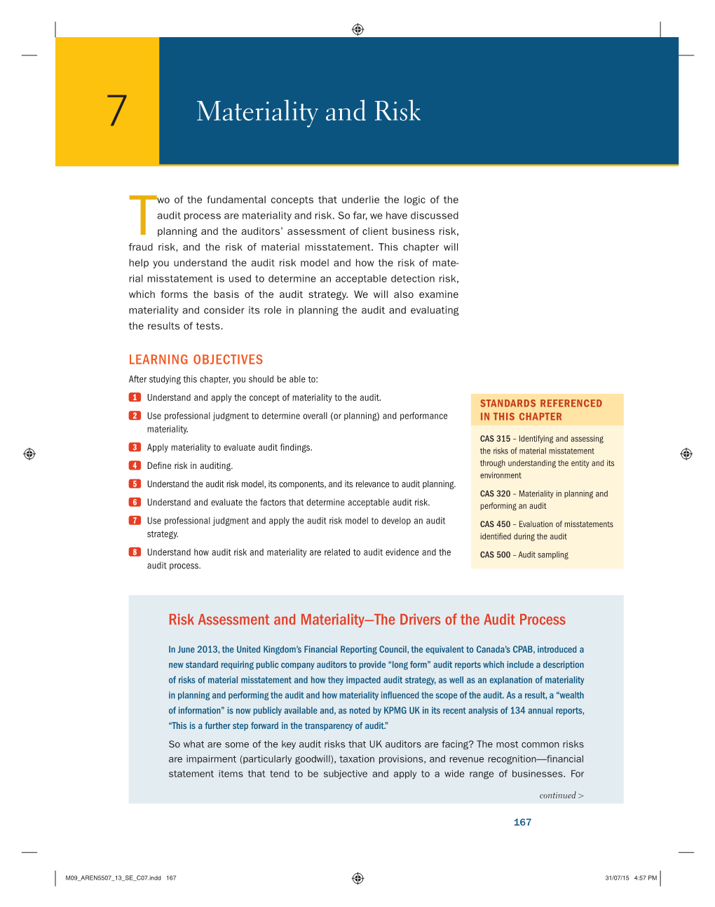 Materiality and Risk