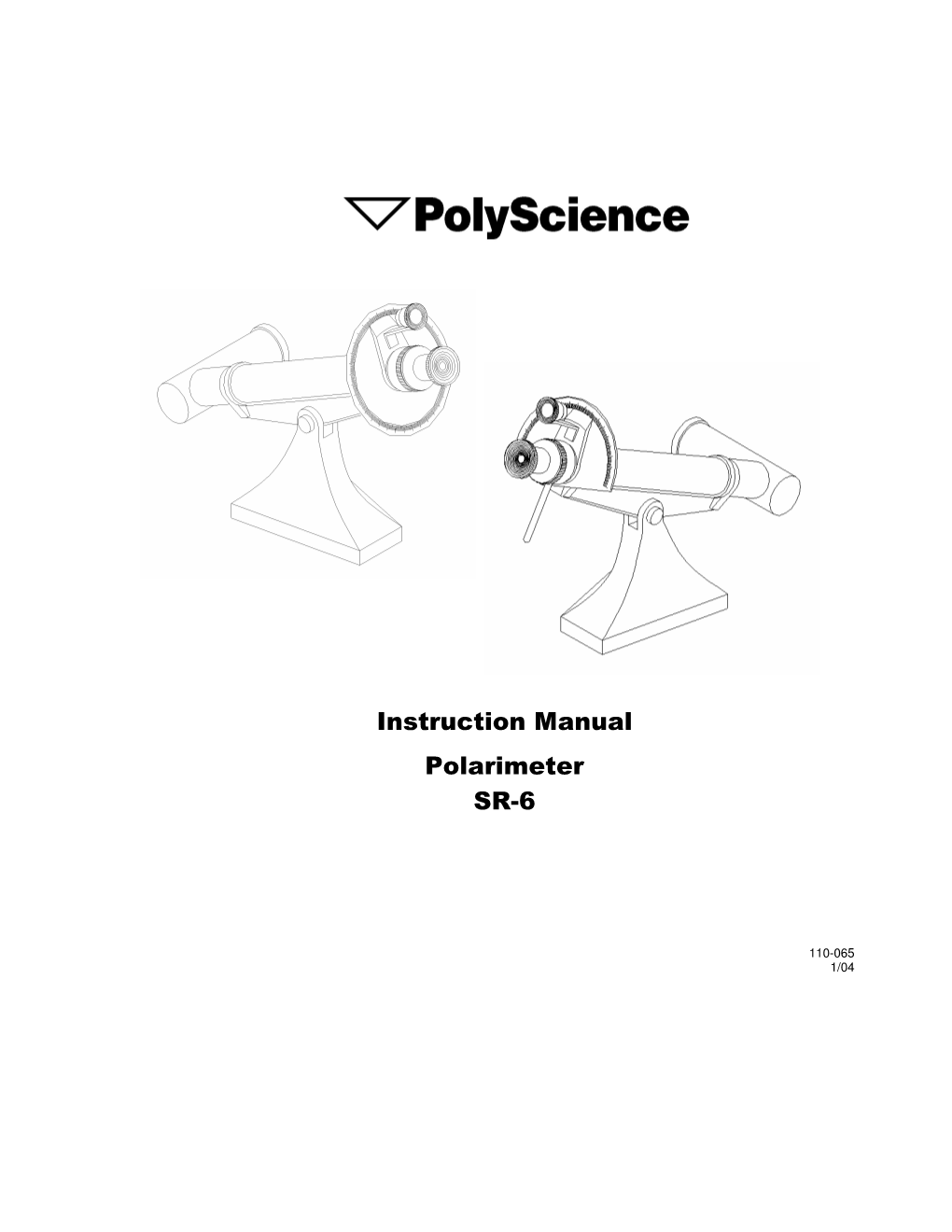 Instruction M Anual Polarim Eter SR-6